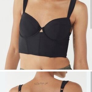Black Women's Bustier Top